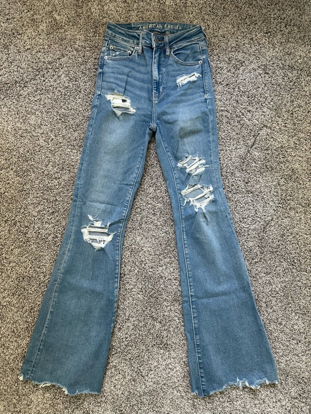 American Eagle Super High Rise Flare Jeans